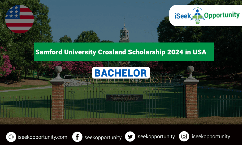 Samford University Crosland Scholarship USA
