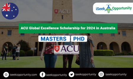 ACU Global Excellence Scholarship for 2024 in Australia