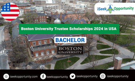 Boston University Fully Funded Trustee Undergraduate Scholarships 2024 in USA