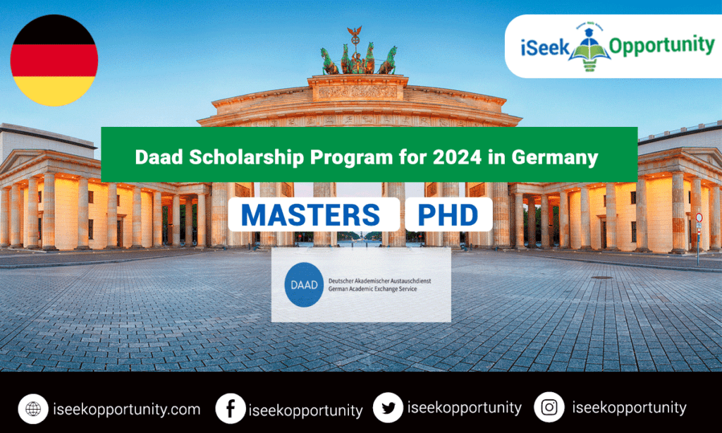Daad Fully Funded Scholarship Program for 2024 in Germany