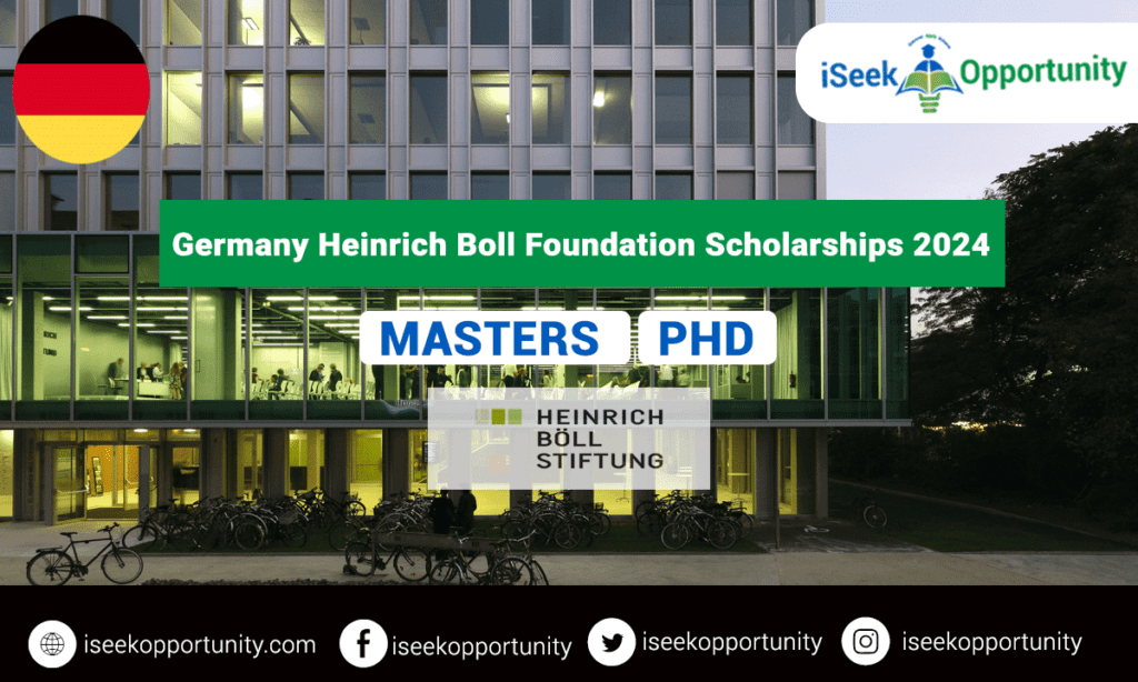 Heinrich Boll Foundation International Graduate Scholarships 2024 in Germany