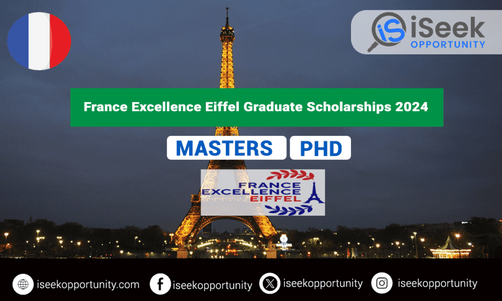 France Excellence Eiffel Scholarships 2024 for MS & PhD Program