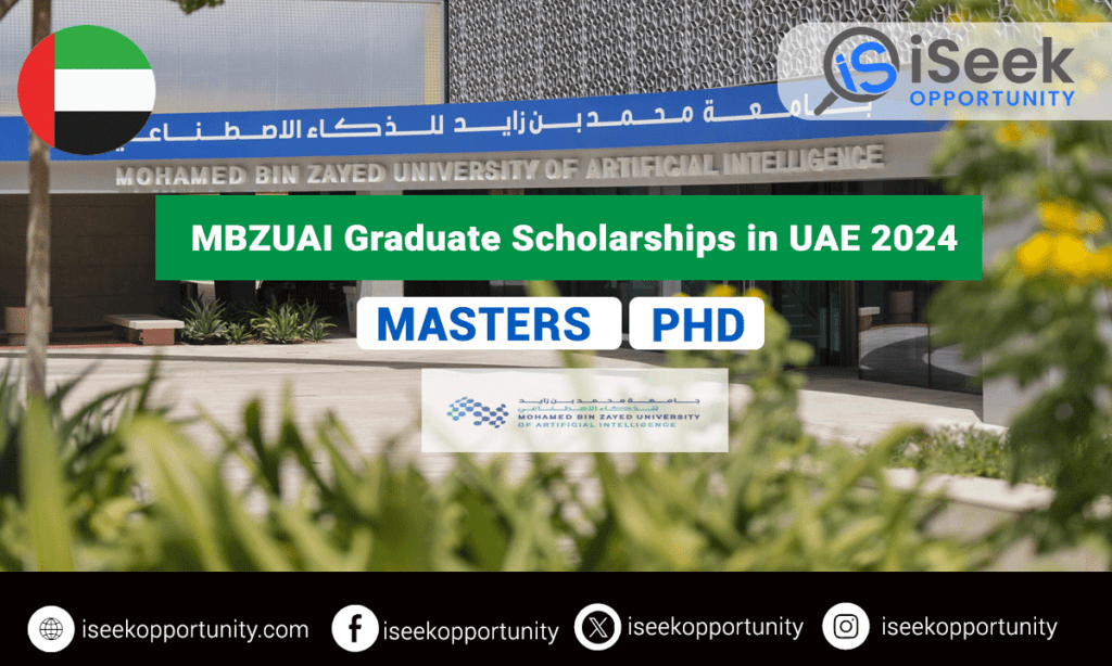 MBZUAI Fully Funded Graduate Scholarships in UAE 2024 