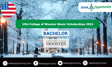College of Wooster Music Scholarships 2024 for International Students in USA