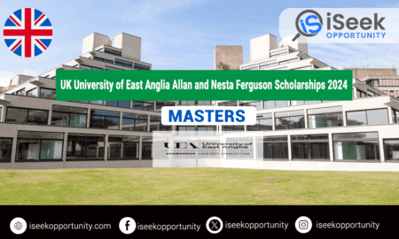 University of East Anglia Allan and Nesta Ferguson Scholarships 2024 in UK