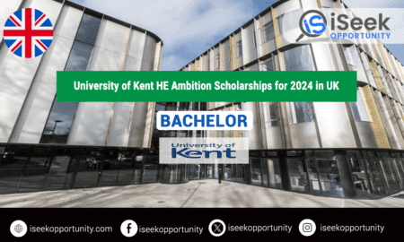 University of Kent HE Ambition Undergraduate Scholarships for 2024 in UK