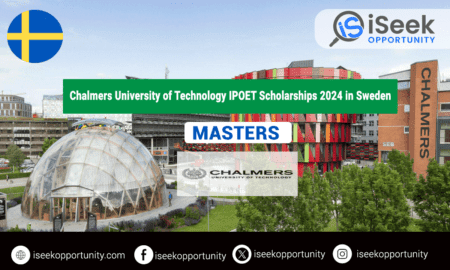 Chalmers University of Technology IPOET Scholarships 2024 in Sweden