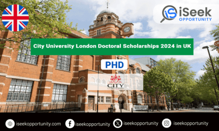 City University of London Doctoral Scholarships 2024 in UK for International Students