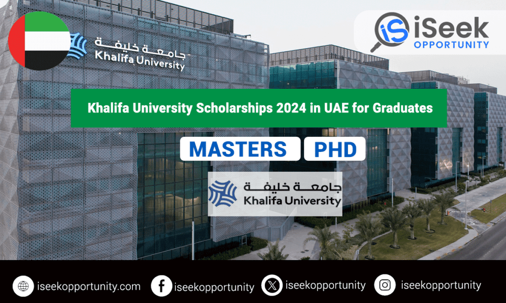 Khalifa University Scholarships 2024 in UAE for Graduate Students