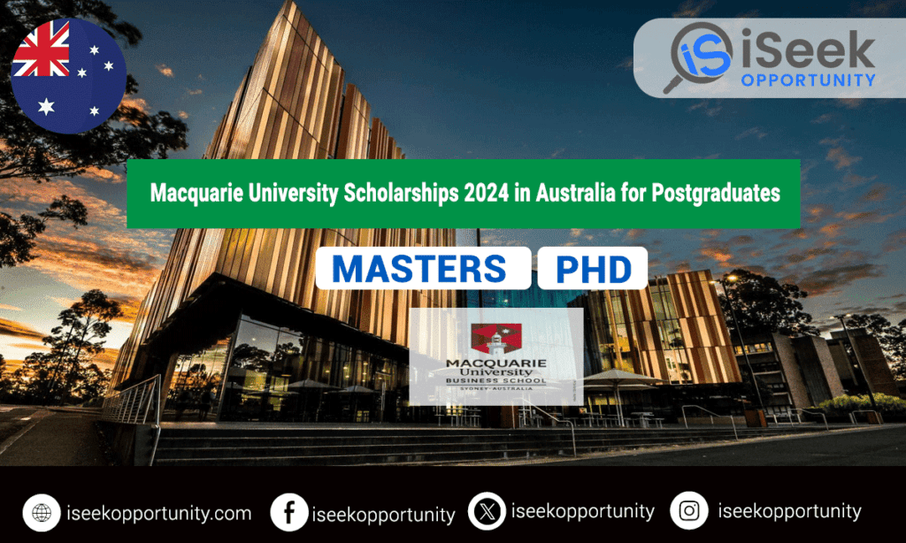 Macquarie University Scholarships 2024 in Australia for Postgraduate Students