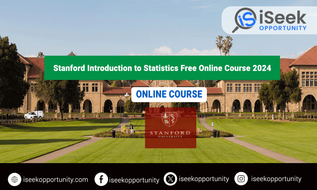 Introduction to Statistics Free Online Course 2024 by Stanford University
