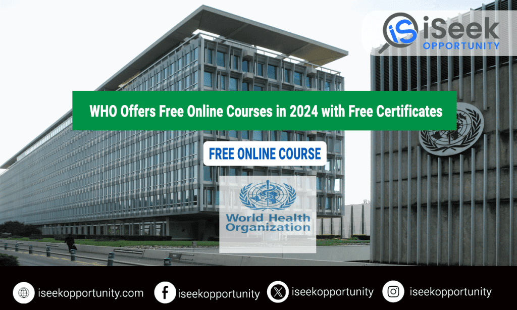 WHO Offers Free Online Courses In 2024 With Free Certificates 1024x614 